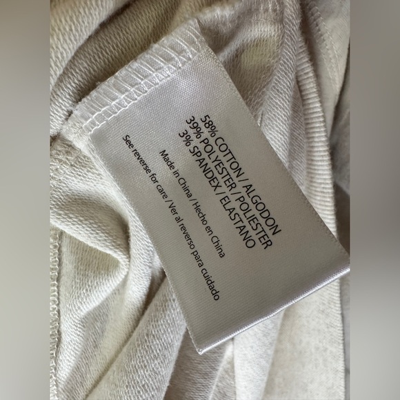 Wildfox Oatmeal Pullover Sweatshirt with Pink and Black Leopard Lip Graphic - Picture 5 of 6